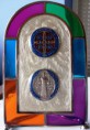 Vitral Medalla San Benito